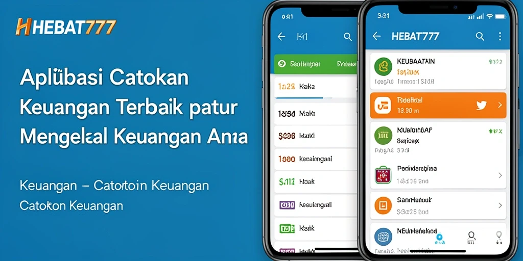 Antarmuka aplikasi HEBAT777 yang ramah pengguna untuk Catatan Keuangan.