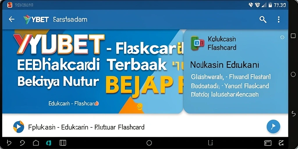 Tampilan antarmuka aplikasi Flashcard yang interaktif dan menarik.
